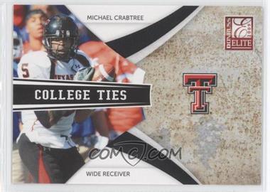 2009 Donruss Elite - College Ties - Black #18 - Michael Crabtree /199