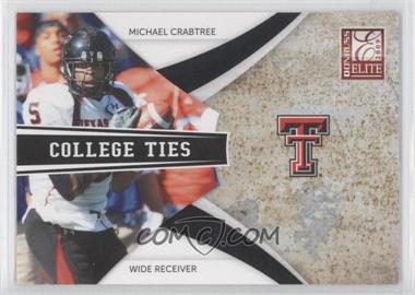 2009 Donruss Elite - College Ties - Black #18 - Michael Crabtree /199