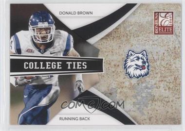 2009 Donruss Elite - College Ties - Black #7 - Donald Brown /199