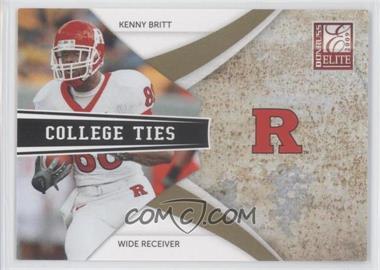 2009 Donruss Elite - College Ties - Gold #13 - Kenny Britt /399