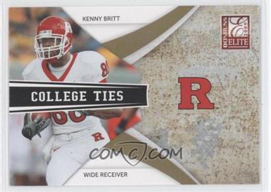 2009 Donruss Elite - College Ties - Gold #13 - Kenny Britt /399