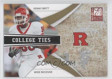 2009 Donruss Elite - College Ties - Gold #13 - Kenny Britt /399