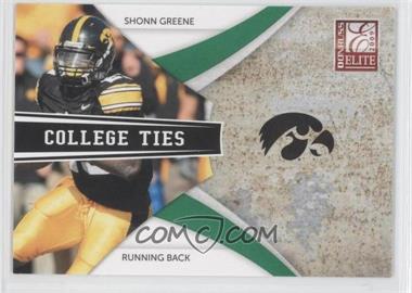 2009 Donruss Elite - College Ties - Green #25 - Shonn Greene /899