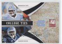 Brandon Tate, Hakeem Nicks #/199