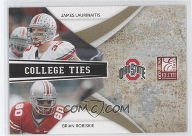 2009 Donruss Elite - College Ties Combos - Gold #10 - Brian Robiskie, James Laurinaitis /399