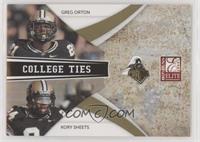 Greg Orton, Kory Sheets #/399