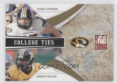 2009 Donruss Elite - College Ties Combos - Gold #7 - Chase Coffman, Jeremy Maclin /399