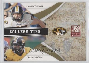 2009 Donruss Elite - College Ties Combos - Gold #7 - Chase Coffman, Jeremy Maclin /399