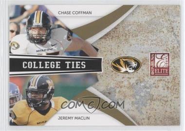 2009 Donruss Elite - College Ties Combos - Gold #7 - Chase Coffman, Jeremy Maclin /399