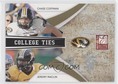 2009 Donruss Elite - College Ties Combos - Gold #7 - Chase Coffman, Jeremy Maclin /399