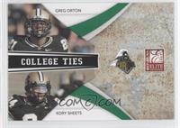 Greg Orton, Kory Sheets #/899