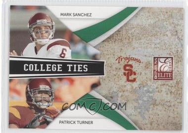 2009 Donruss Elite - College Ties Combos - Green #17 - Mark Sanchez, Patrick Turner /899