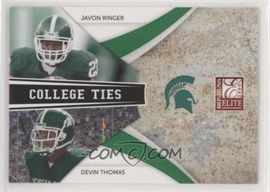 2009 Donruss Elite - College Ties Combos - Green #21 - Javon Ringer, Devin Thomas /899