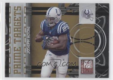 2009 Donruss Elite - Prime Targets - Gold #23 - Joseph Addai /899