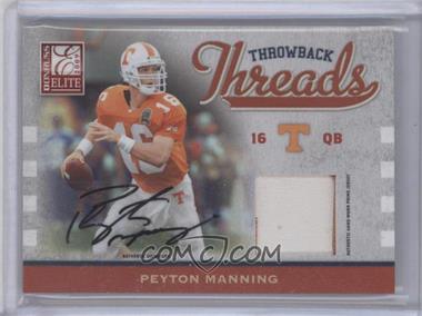 2009 Donruss Elite - Throwback Threads - Prime Autographs #39 - Peyton Manning /10