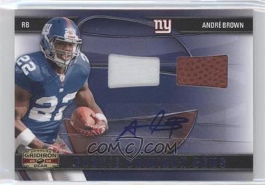 2009 Donruss Gridiron Gear - [Base] - Combos Prime Signatures #231 - Rookie Gridiron Gems - Andre Brown /10