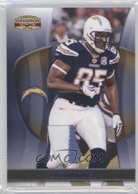 2009 Donruss Gridiron Gear - [Base] - Materials Jerseys Prime #6 - Antonio Gates /50