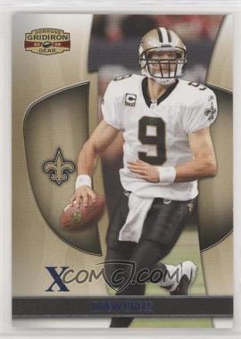 2009 Donruss Gridiron Gear - [Base] - Platinum X's #30 - Drew Brees /25