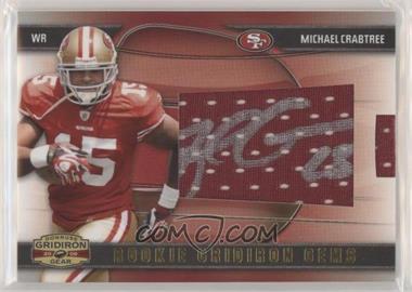 2009 Donruss Gridiron Gear - [Base] #206 - Rookie Gridiron Gems - Michael Crabtree /100