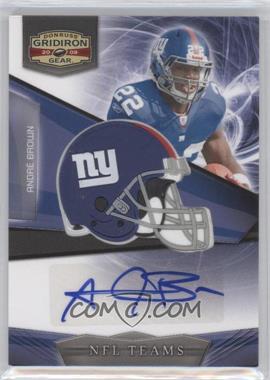 2009 Donruss Gridiron Gear - NFL Teams Rookie Signatures #19 - Andre Brown /50