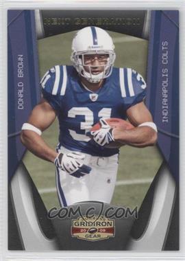 2009 Donruss Gridiron Gear - Next Generation - Gold #5 - Donald Brown /100