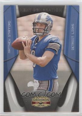 2009 Donruss Gridiron Gear - Next Generation - Silver #1 - Matthew Stafford /250