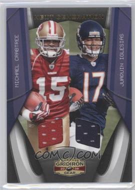 2009 Donruss Gridiron Gear - Next Generation Duos Jerseys #8 - Juaquin Iglesias, Michael Crabtree /250