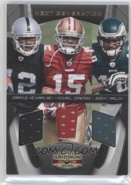 2009 Donruss Gridiron Gear - Next Generation Trios Jerseys #5 - Darrius Heyward-Bey, Jeremy Maclin, Michael Crabtree /250