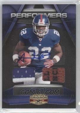 2009 Donruss Gridiron Gear - Performers - Combo Jerseys Prime Signatures #26 - Andre Brown /25