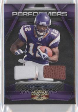 2009 Donruss Gridiron Gear - Performers - Combo Jerseys Prime #24 - Percy Harvin /50