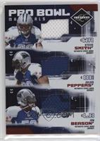 Steve Smith, Julius Peppers, Jon Beason #/100