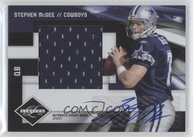 2009 Donruss Limited - Rookie Jumbo Jerseys - Signatures #29 - Stephen McGee /10