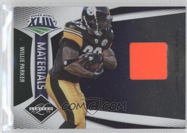 2009 Donruss Limited - Super Bowl Materials #8 - Willie Parker /35