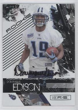 2009 Donruss Rookies & Stars - [Base] - Signatures #147 - Rookie - Dominique Edison /100