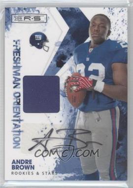 2009 Donruss Rookies & Stars - Freshman Orientation Materials - Signatures #10 - Andre Brown /100