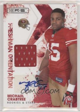 2009 Donruss Rookies & Stars - Freshman Orientation Materials - Signatures #27 - Michael Crabtree /100