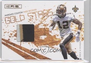 2009 Donruss Rookies & Stars - Gold Stars - Materials Prime #8 - Marques Colston /50