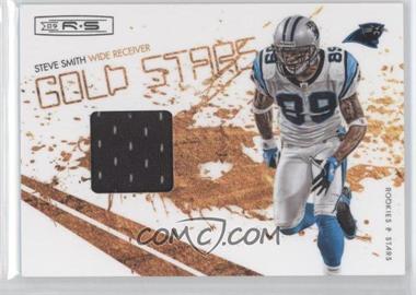 2009 Donruss Rookies & Stars - Gold Stars - Materials #17 - Steve Smith /299