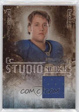 2009 Donruss Rookies & Stars - Studio Rookies - Materials #28 - Matthew Stafford /299