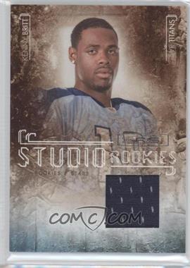 2009 Donruss Rookies & Stars - Studio Rookies - Materials #8 - Kenny Britt /299