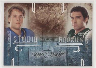 2009 Donruss Rookies & Stars - Studio Rookies Combos - Gold #10 - Matthew Stafford, Mark Sanchez /500