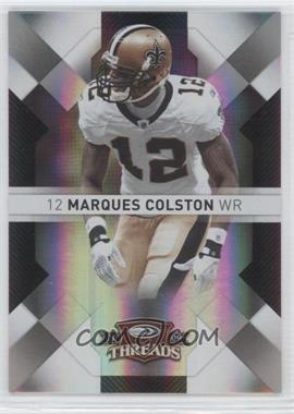 2009 Donruss Threads - [Base] - Century Proof Silver #63 - Marques Colston /250