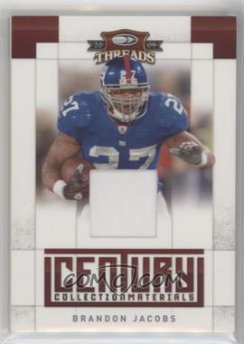 2009 Donruss Threads - Century Collection Materials - Prime #3 - Brandon Jacobs /50