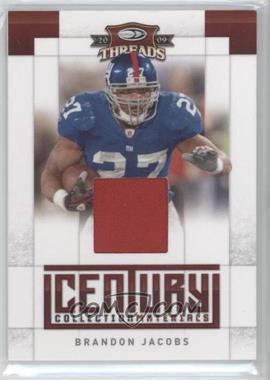 2009 Donruss Threads - Century Collection Materials #3 - Brandon Jacobs /100