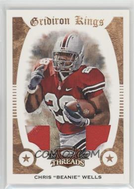 2009 Donruss Threads - College Gridiron Kings - Materials Prime #12 - Chris "Beanie" Wells /50