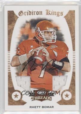 2009 Donruss Threads - College Gridiron Kings - Materials Signatures #47 - Rhett Bomar /25