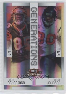 2009 Donruss Threads - Generations - Century Proof #9 - Chad Ochocinco, Andre Johnson /100