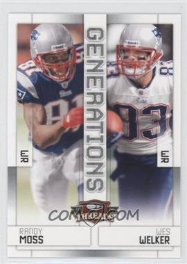 2009 Donruss Threads - Generations #11 - Randy Moss, Wes Welker