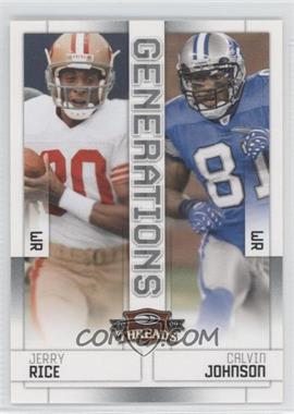 2009 Donruss Threads - Generations #6 - Jerry Rice, Calvin Johnson