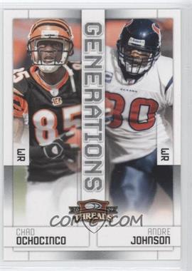 2009 Donruss Threads - Generations #9 - Chad Ochocinco, Andre Johnson